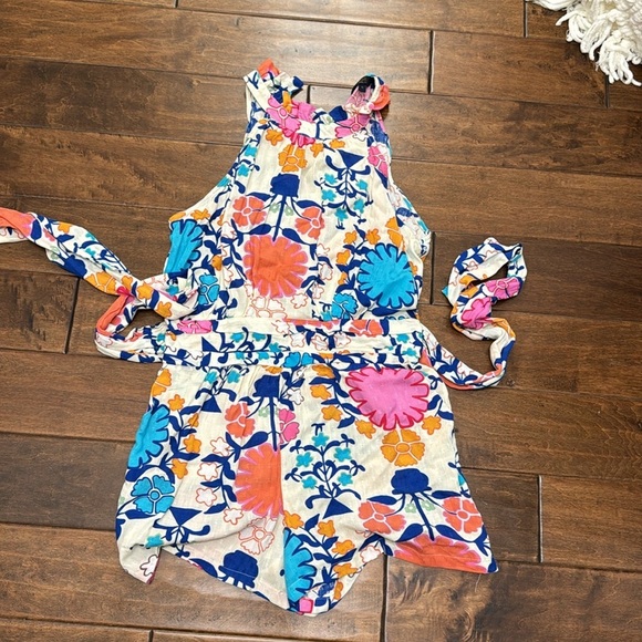 NWOT Rachel Roy High Neck Romper Floral - Picture 3 of 3